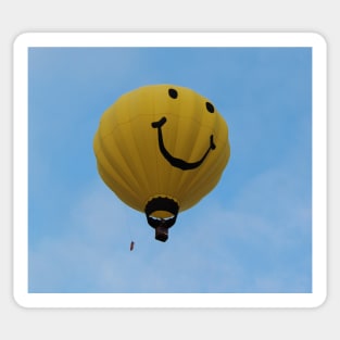 Smiley Face Hot Air Balloon Sticker